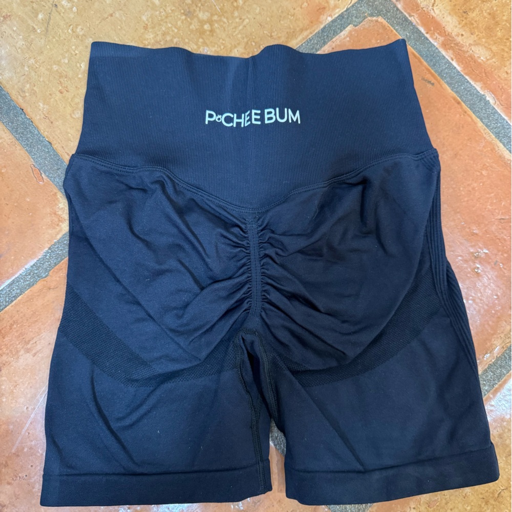 PocheBum Women's Black Athletic Shorts